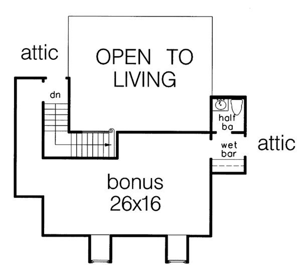 Dream House Plan - Colonial Floor Plan - Upper Floor Plan #15-390