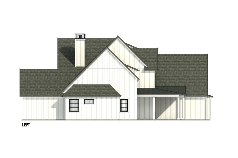 House Design - Exterior - Other Elevation 1 for Farmhouse House Plan #1096-8 - 4 bed, 4.5 bath