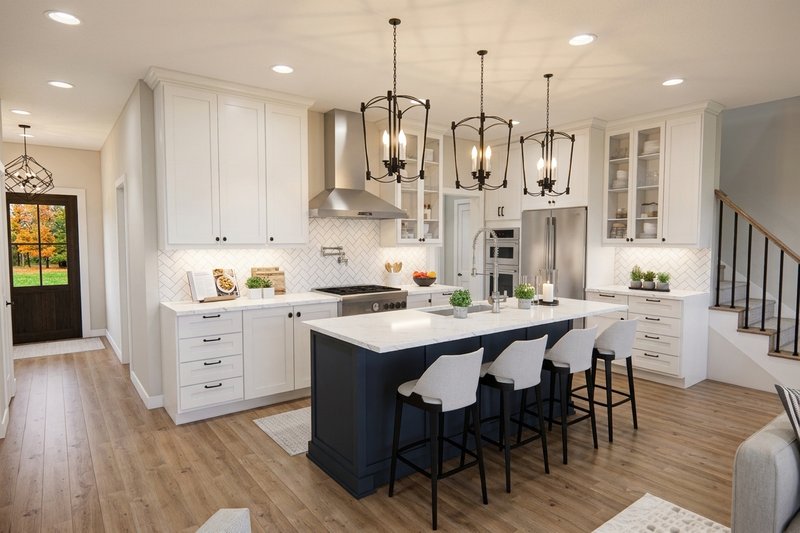 House Blueprint - Interior - Kitchen 2 for Farmhouse House Plan #51-1543 - 3 bed, 2.5 bath