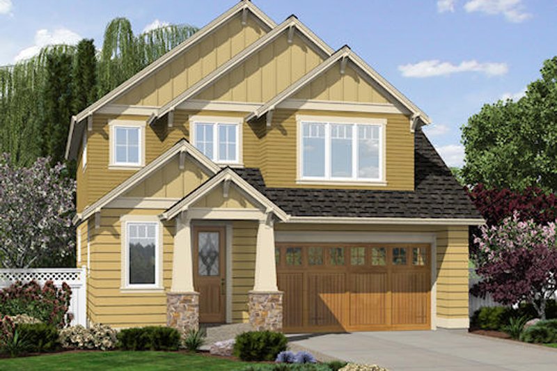 Home Plan - Craftsman Exterior - Front Elevation Plan #48-499