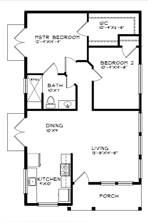 Bungalow Floor Plan - Main Floor Plan #515-55