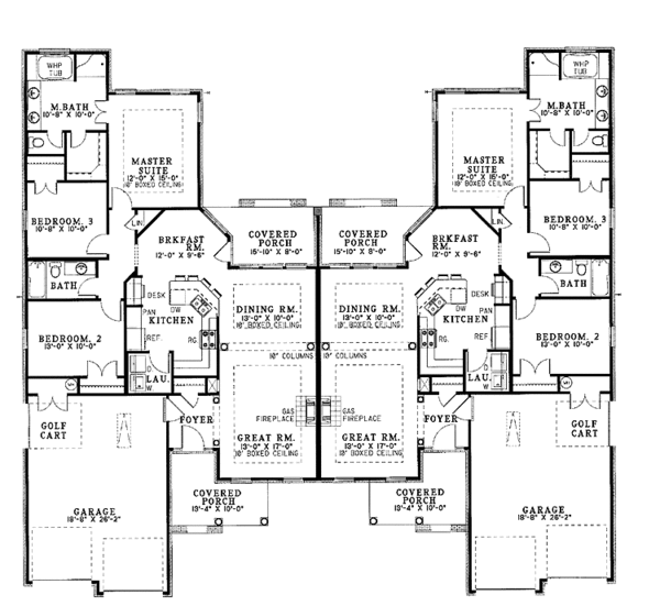 House Design - Country Floor Plan - Main Floor Plan #17-2787