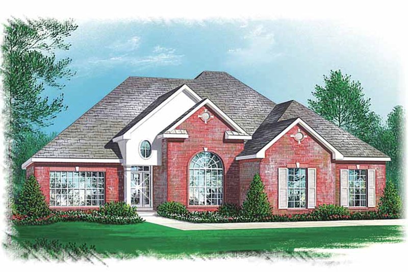 Dream House Plan - Traditional Exterior - Front Elevation Plan #15-343