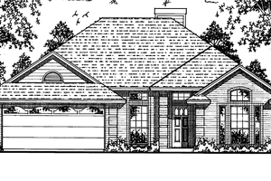 House Plan Design - Exterior - Front Elevation for Country House Plan #42-656 - 3 bed, 2 bath