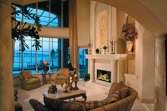 Interior - Family Room 1 for Mediterranean House Plan #930-317 - 4 bed, 5 bath