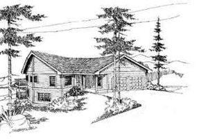 Contemporary Exterior - Front Elevation Plan #60-603