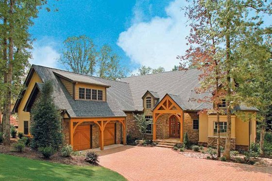 Exterior - Front Elevation 7 for Craftsman House Plan #929-407 - 4 bed, 3.5 bath