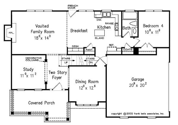 Home Plan - Classical Floor Plan - Main Floor Plan #927-655