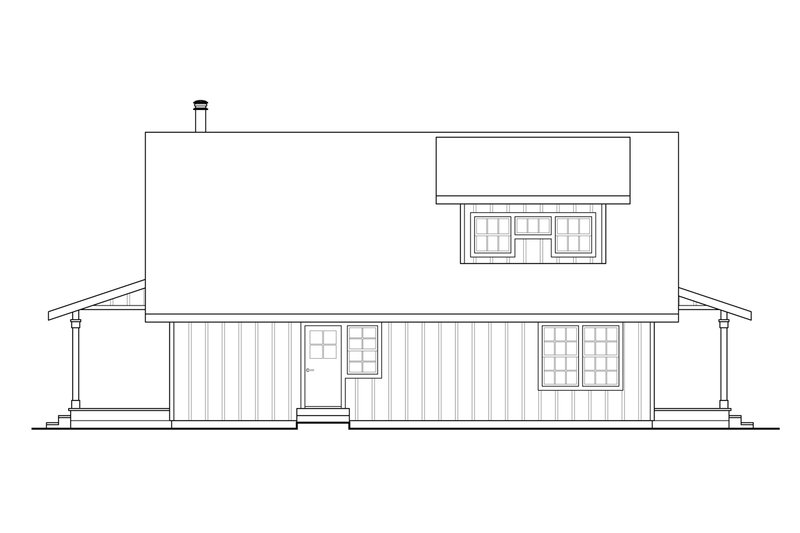 Home Plan - Exterior - Other Elevation for Barndominium House Plan #124-1263 - 2 bed, 2 bath