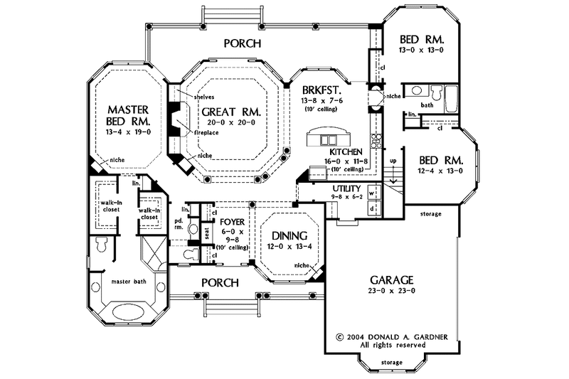 House Plan Design - Floor Plan - Main Floor for Country House Plan #929-756 - 3 bed, 2.5 bath