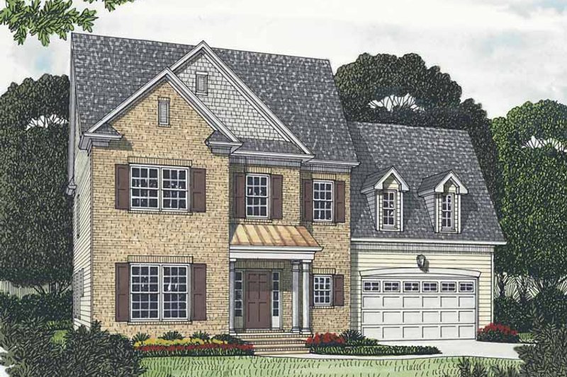 Home Plan - Exterior - Front Elevation 3 for Traditional House Plan #453-537 - 5 bed, 3.5 bath