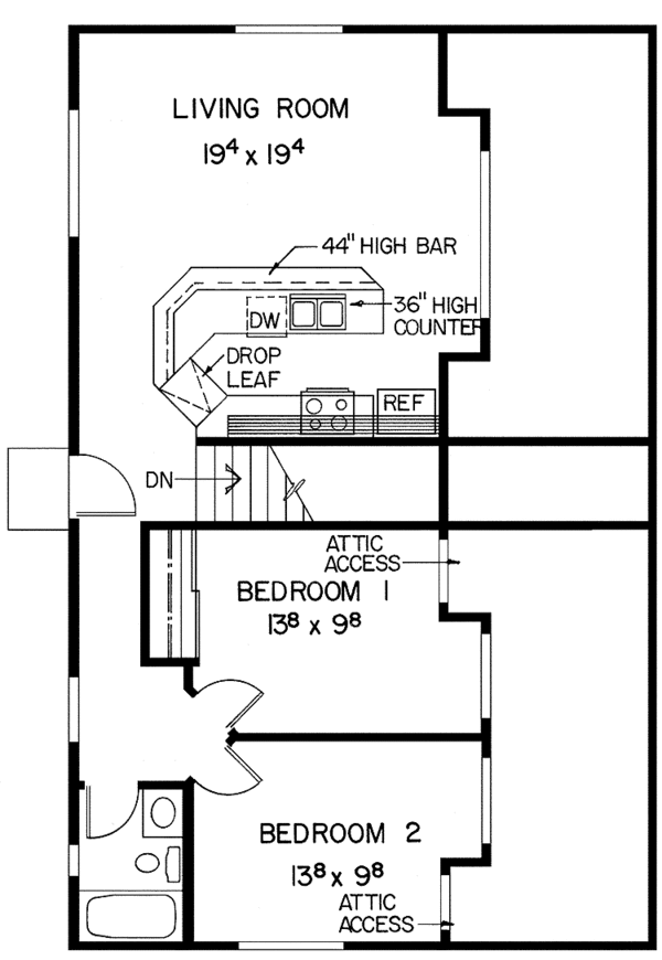 Dream House Plan - Contemporary Floor Plan - Main Floor Plan #60-680