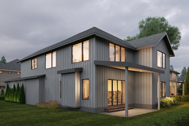 Dream House Plan - Exterior - Rear Elevation for Farmhouse House Plan #1066-249 - 5 bed, 4.5 bath
