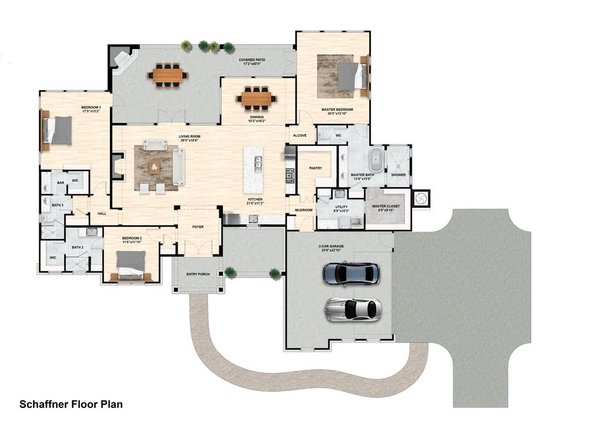 Dream House Plan - Modern Floor Plan - Main Floor Plan #1110-27