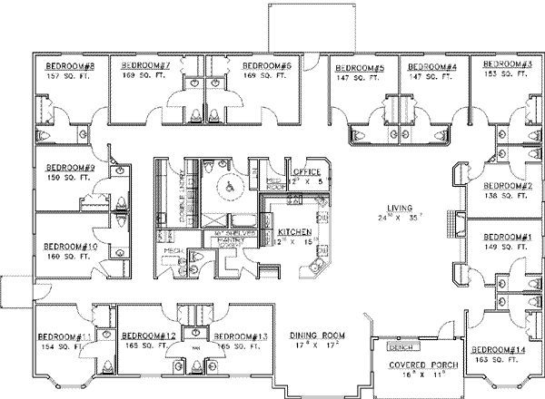 Traditional Floor Plan - Main Floor Plan #117-249