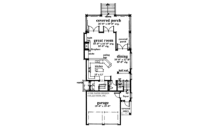 Floor Plan - Main Floor for Country House Plan #930-72 - 3 bed, 2.5 bath