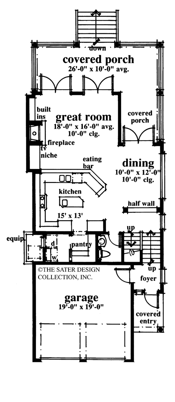 Home Plan - Country Floor Plan - Main Floor Plan #930-72