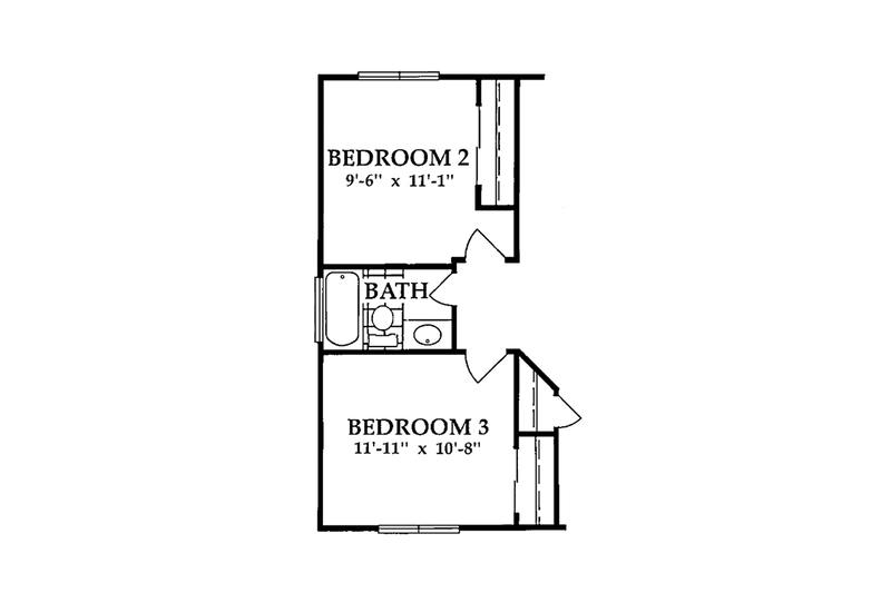 Home Plan - Floor Plan - Main Floor 1 for European House Plan #942-8 - 2 bed, 2 bath
