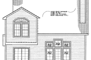 Traditional Style House Plan - 3 Beds 2.5 Baths 2087 Sq/Ft Plan #72-957 Exterior 