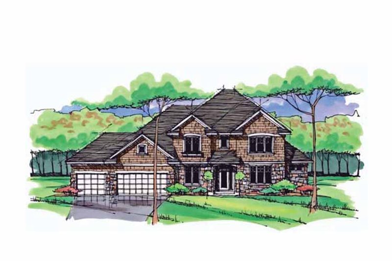 Dream House Plan - Colonial Exterior - Front Elevation Plan #51-1023