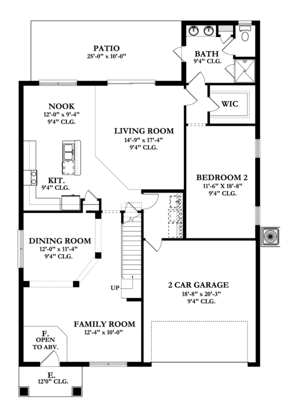 Architectural House Design - Mediterranean Floor Plan - Main Floor Plan #1058-65