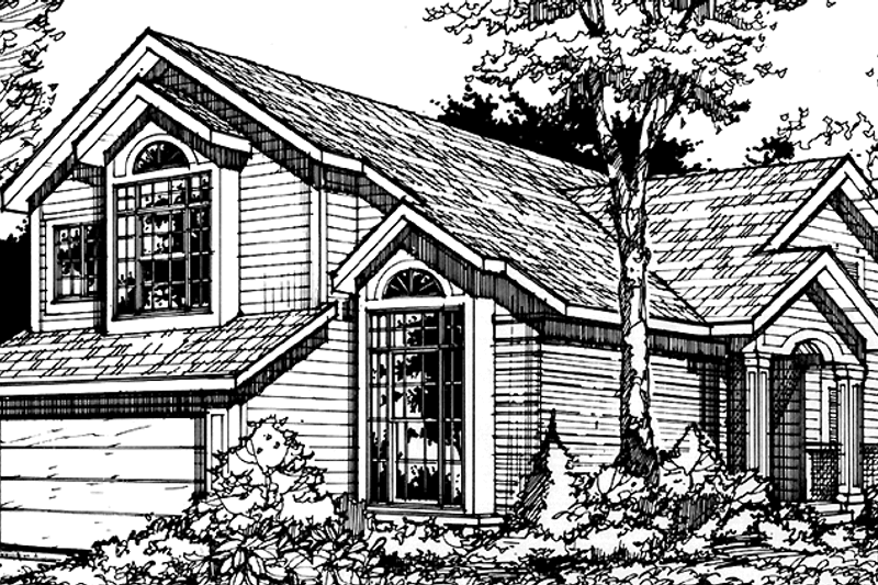 House Design - Prairie Exterior - Front Elevation Plan #320-1082