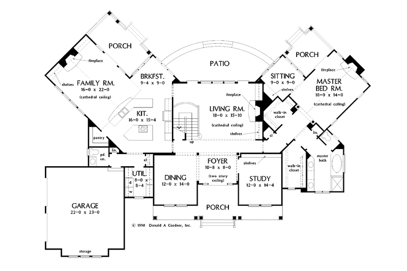 Dream House Plan - Floor Plan - Main Floor for Craftsman House Plan #929-422 - 3 bed, 3.5 bath