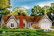 European Style House Plan - 3 Beds 2.5 Baths 1787 Sq/Ft Plan #312-257 