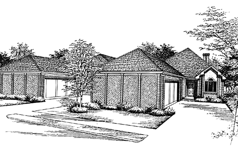 Home Plan - Traditional Exterior - Front Elevation Plan #45-499