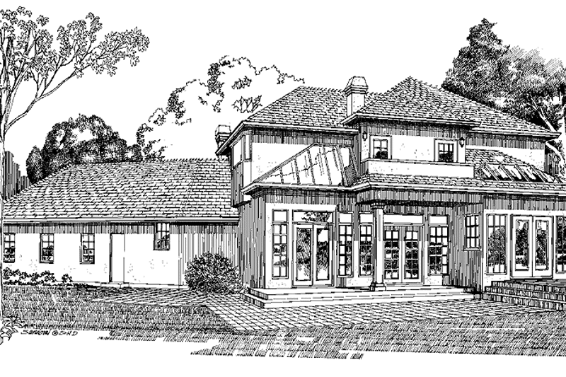 Home Plan - Exterior - Rear Elevation for Contemporary House Plan #47-749 - 3 bed, 3 bath