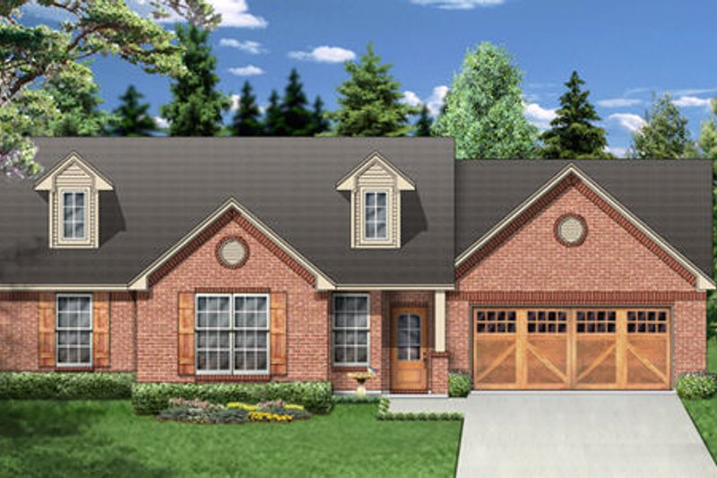 Architectural House Design - Traditional Exterior - Front Elevation Plan #84-355