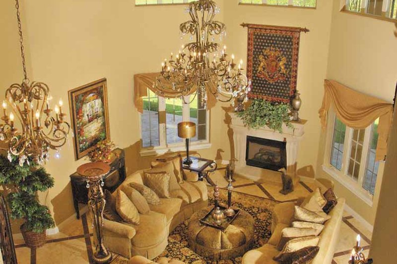 Home Plan - Interior - Family Room for Mediterranean House Plan #930-57 - 4 bed, 3.5 bath