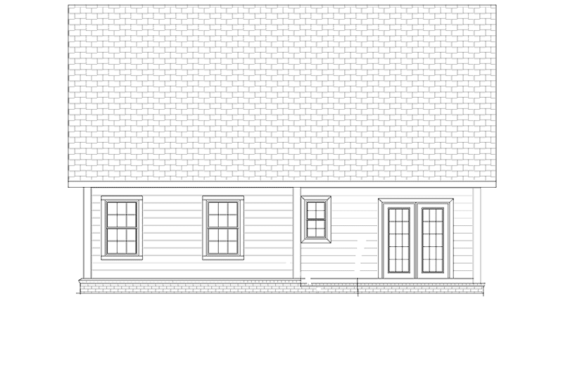 Home Plan - Exterior - Rear Elevation for Craftsman House Plan #513-2105 - 3 bed, 2.5 bath