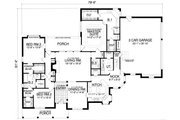 European Style House Plan - 4 Beds 2.5 Baths 2698 Sq/Ft Plan #40-396 