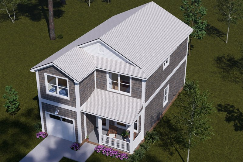 Architectural House Design - Exterior - Other Elevation 4 for Cottage House Plan #513-2462 - 3 bed, 2.5 bath