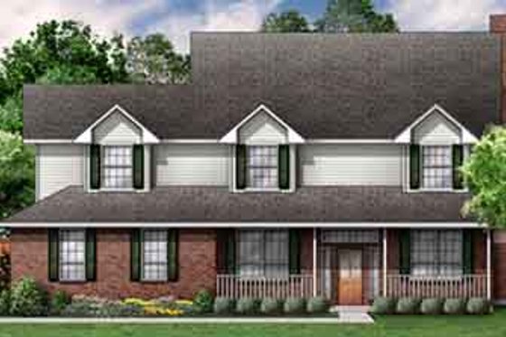 Exterior - Front Elevation for Traditional House Plan #84-170 - 4 bed, 4 bath