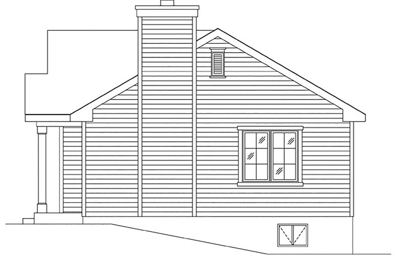 Dream House Plan - Exterior - Other Elevation for Cottage House Plan #22-595 - 1 bed, 1 bath