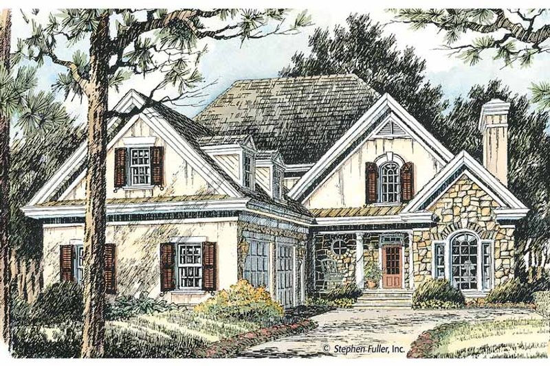 Home Plan - Exterior - Front Elevation 3 for Country House Plan #429-370 - 3 bed, 2.5 bath