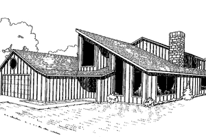 Architectural House Design - Contemporary Exterior - Front Elevation Plan #60-985