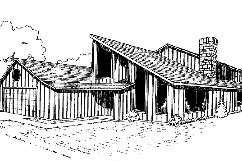 Architectural House Design - Contemporary Exterior - Front Elevation Plan #60-985