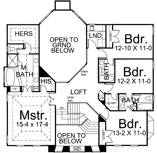 Colonial Floor Plan - Main Floor Plan #119-149