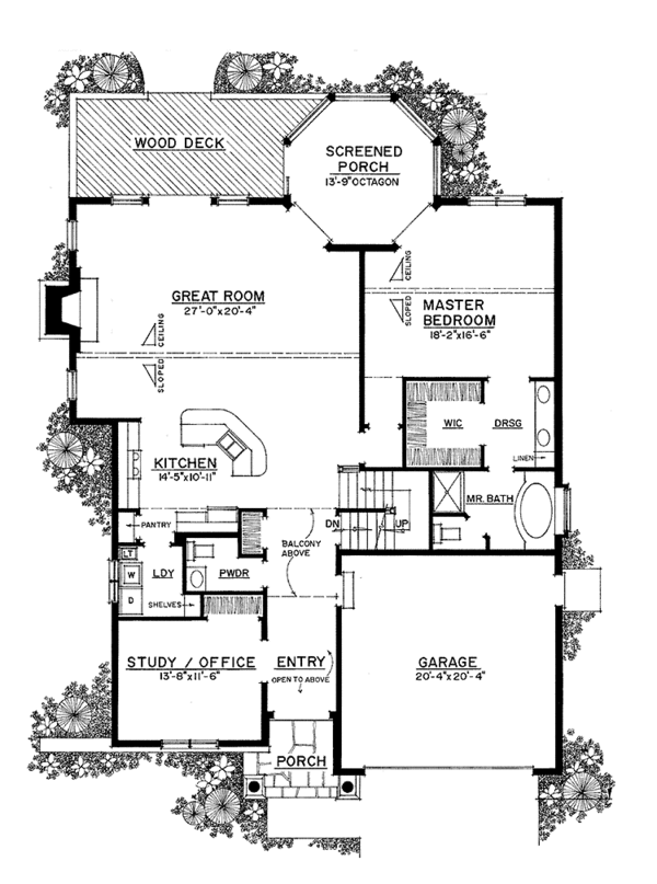 Dream House Plan - Victorian Floor Plan - Main Floor Plan #1016-92