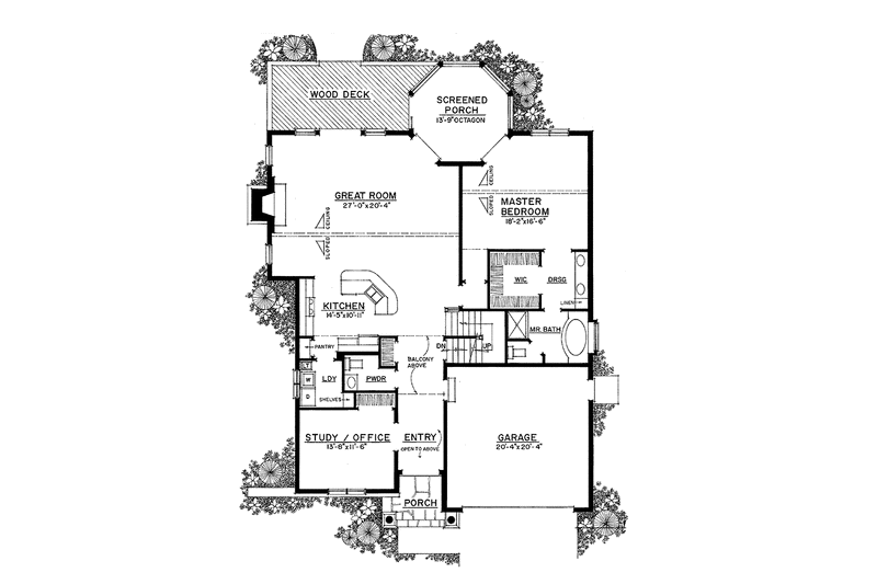 Dream House Plan - Floor Plan - Main Floor for Victorian House Plan #1016-92 - 3 bed, 2.5 bath