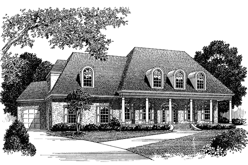 Architectural House Design - Colonial Exterior - Front Elevation Plan #453-334