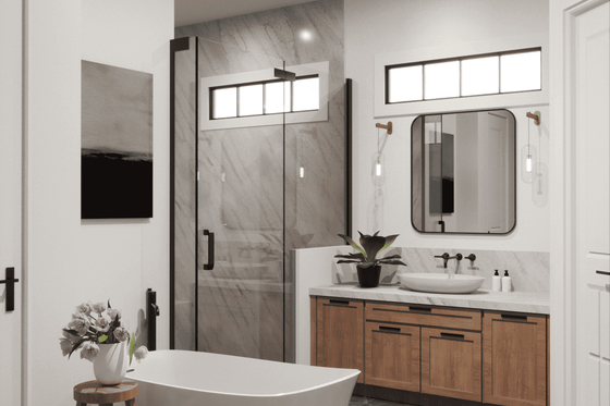 Interior - Master Bathroom for Craftsman House Plan #119-452 - 3 bed, 3.5 bath