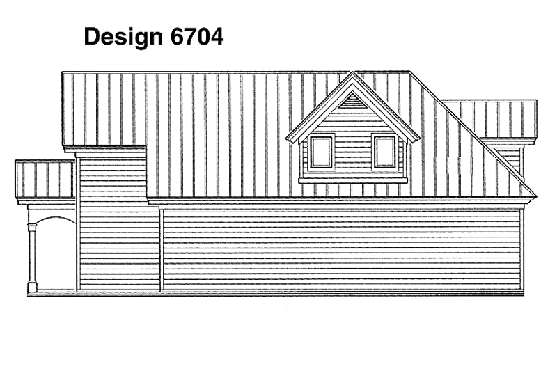 Dream House Plan - Exterior - Rear Elevation for Country House Plan #930-84, 1 bath