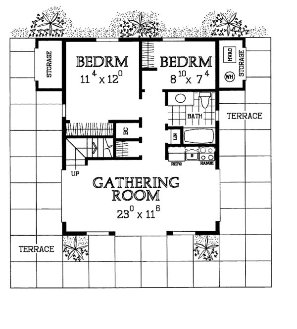 Dream House Plan - Contemporary Floor Plan - Main Floor Plan #72-1015