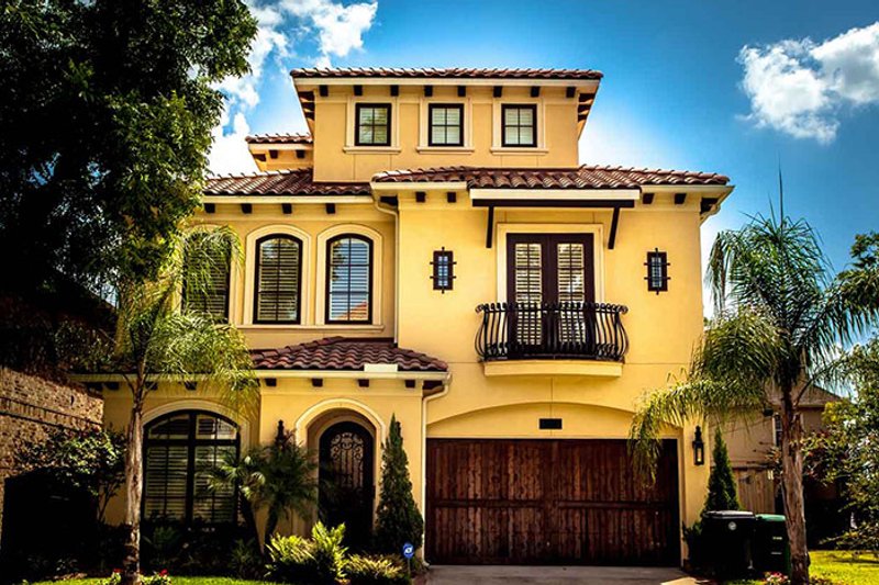 Home Plan - Exterior - Front Elevation 4 for Mediterranean House Plan #1021-15 - 3 bed, 4.5 bath