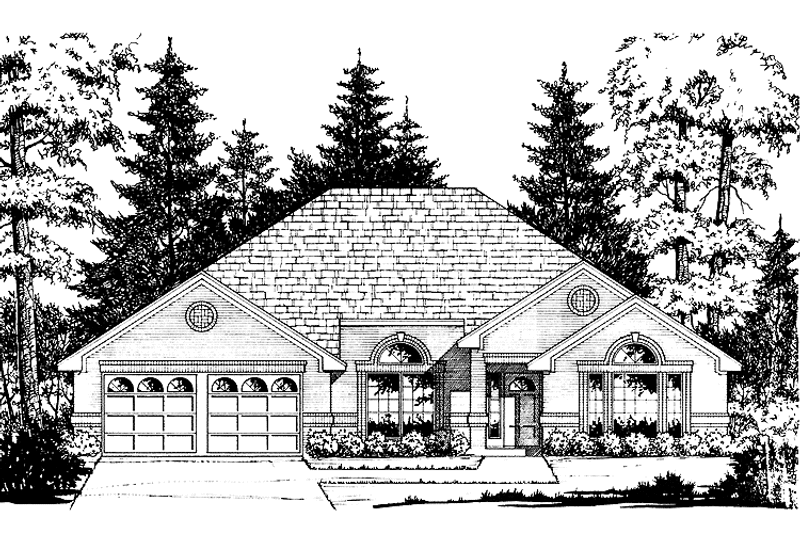 Home Plan - Exterior - Front Elevation 3 for Traditional House Plan #40-462 - 3 bed, 2 bath