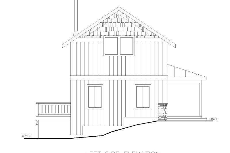 Dream House Plan - Exterior - Other Elevation for Cottage House Plan #117-994 - 1 bed, 1 bath